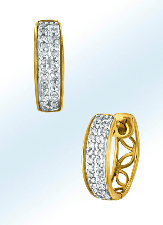 Creolen Mit Diamanten Damenschmuck Echt Gold Brigitte Hachenburg
