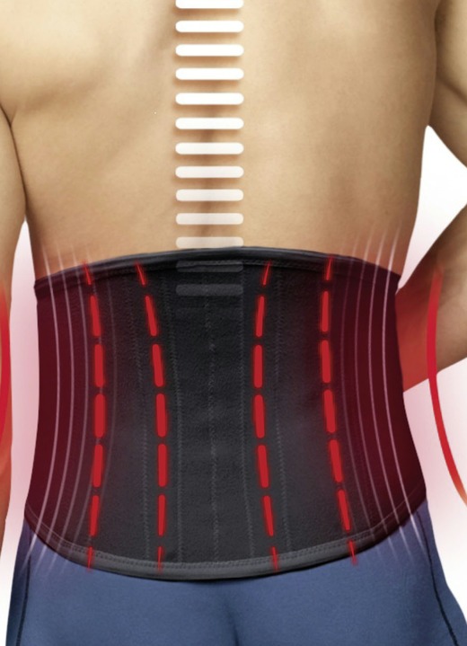 - TURBO® Med-Rücken Bandage, in Größe L (Taillenumfang 95–110 cm) bis XL (Taillenumfang 110–125 cm), in Farbe HAUT Ansicht 2