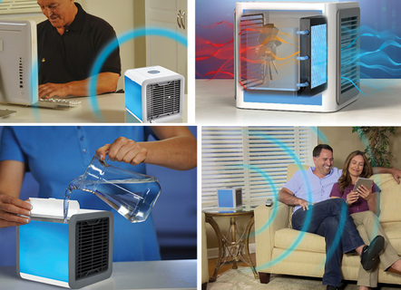 Raumklima - Arctic Air Lufterfrischer mit Hydro-Chill Technologie, ohne Chemie, in Farbe BLAU/WEISS – Farbe BLAU/WEISS – Ansicht 