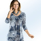 Longshirts - Longshirt mit Allover-Dessin in 3 Farben – Farbe RAUCHBLAU Longshirts - Longshirt mit Allover-Dessin in 3 Farben, in Größe 038 bis 056, in Farbe BRAUN