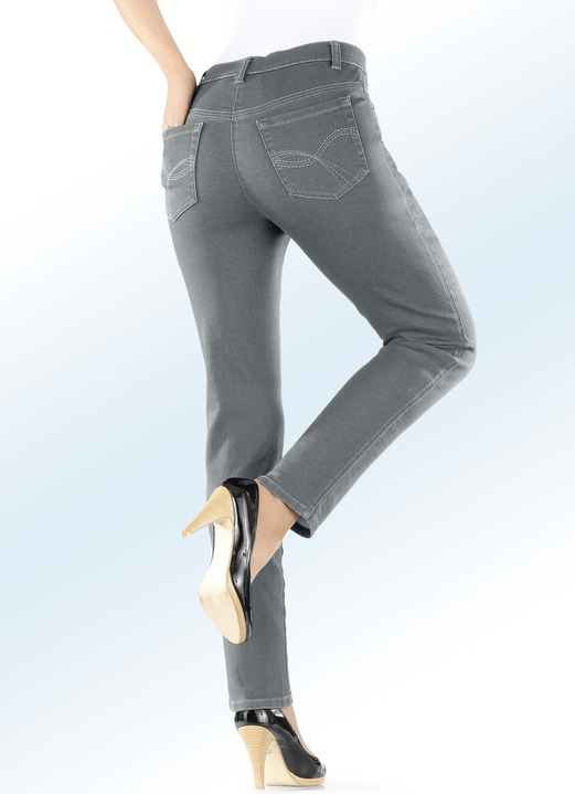Damenmode - Power-Stretch-Jeans Ansicht 2 Damenmode - Power-Stretch-Jeans, in Größe 017 bis 092, in Farbe DUNKELBLAU Ansicht 2