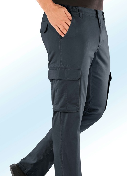 Hosen - Thermohose mit Cargotaschen in 4 Farben Ansicht 5 Hosen - Thermohose mit Cargotaschen in 4 Farben, in Größe 024 bis 064, in Farbe MARINE Ansicht 5