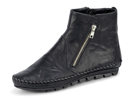Gemini Mokassin-Stiefelette mit Zier-Reißverschluss