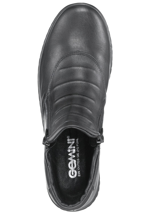 Komfortschuhe - Gemini Stiefelette aus Rind-Nappaleder, in Größe 036 bis 042, in Farbe SCHWARZ Ansicht 2