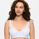 Bügel-BH - Triumph Amourette Bügel-BH mit Elastikspitze – Farbe WEISS – Ansicht 1 Bügel-BH - Triumph Amourette Bügel-BH mit Elastikspitze, in Größe 075 bis 095, in Cup C, in Farbe SCHWARZ – Farbe WEISS – Ansicht 1
