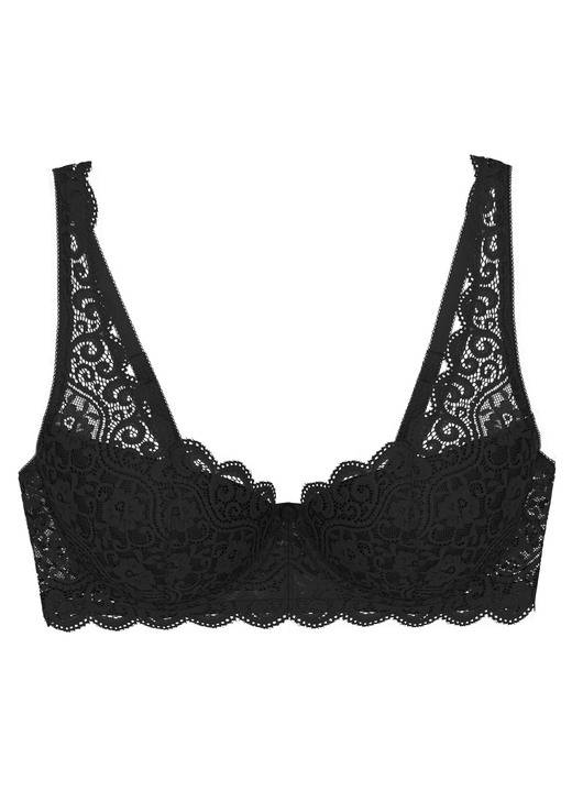 Bügel-BH - Triumph Amourette Bügel-BH mit Elastikspitze, in Größe 075 bis 095, in Cup B, in Farbe VIOLA Ansicht 14