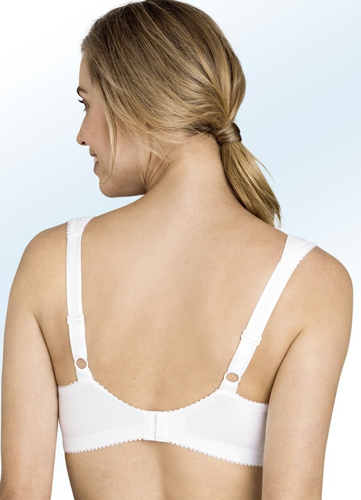 - Miss Mary BH mit Baumwolle, in Größe 080 bis 115, in Cup B, in Farbe WEISS Ansicht 2