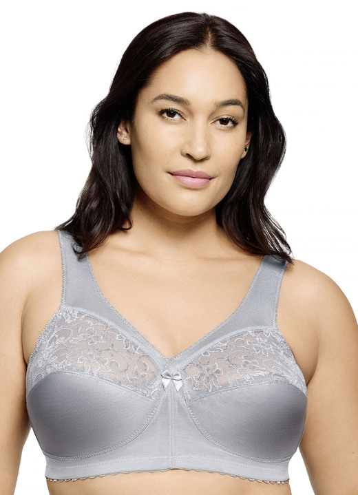 Soft-BH - Glamorise Stütz-BH mit Spitze Ansicht 14 Soft-BH - Glamorise Stütz-BH mit Spitze, in Größe 080 bis 130, in Cup F, in Farbe GLETSCHER Ansicht 14