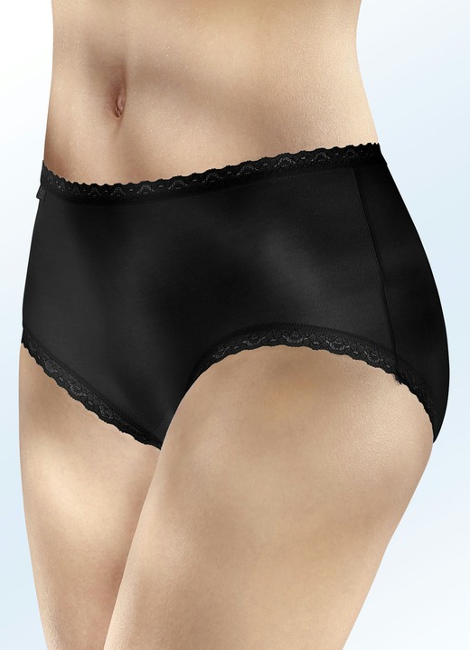 Slips - Sloggi 24/7-Dreierpack Slips, in Größe 038 bis 050, in Farbe SCHWARZ Ansicht 1