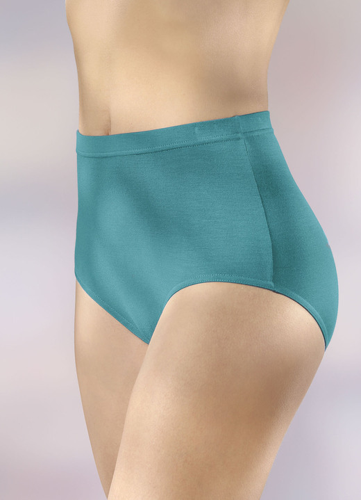 Slips - Viererpack Slips mit Gummizug im Bund, in Größe 038 bis 056, in Farbe 2X GRANATROT, 2X SCHWARZ Ansicht 12