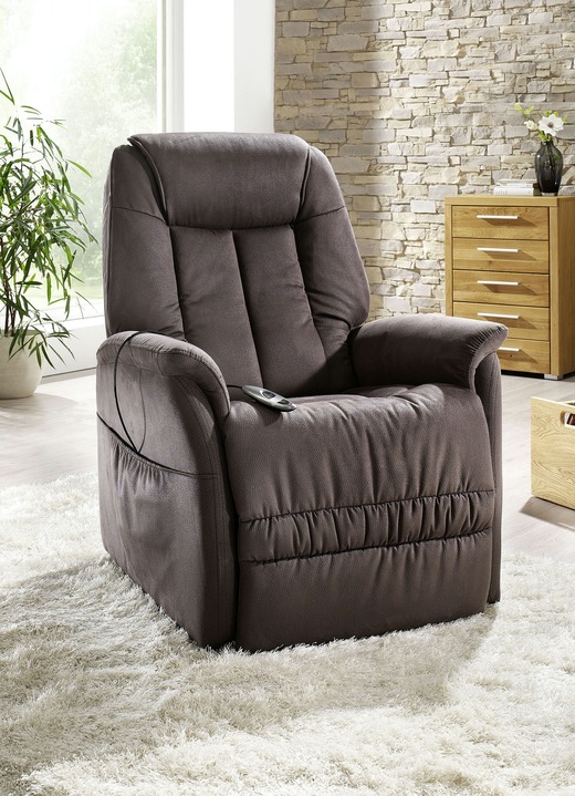 TV- & Relaxsessel - TV-Sessel mit Motor und Aufstehhilfe, in Farbe BRAUN Ansicht 1