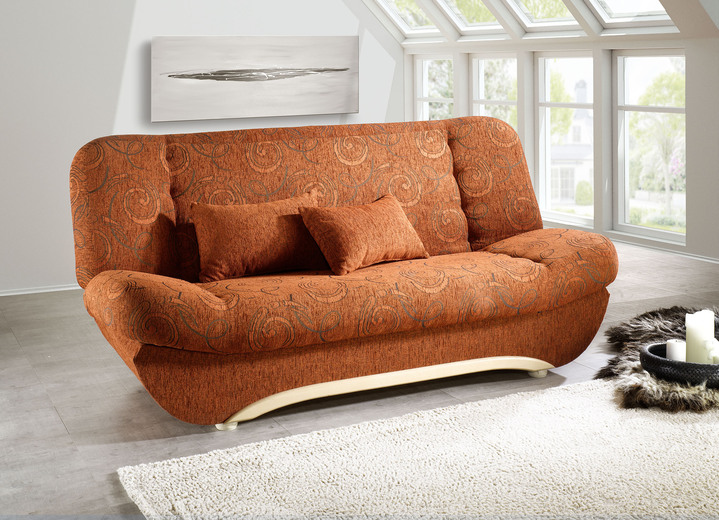 Schlafsofas - Schlafsofa mit komfortabler Polsterung, in Farbe BEIGE Ansicht 6
