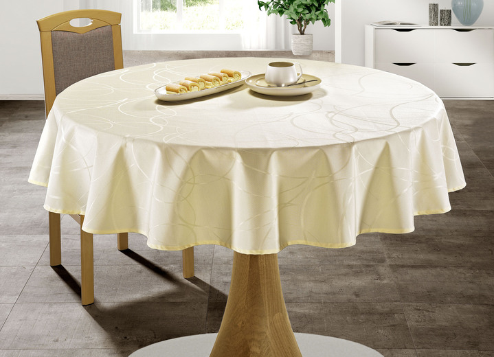 Tischdecken - Tisch- und Raumdekoration mit Fleckschutzversiegelung, in Größe 130 (Läufer, 40/150 cm) bis 404 (Kissenbezug, 40/ 40 cm), in Farbe HELLBLAU Ansicht 3