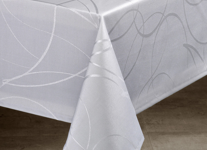 Tischdecken - Tisch- und Raumdekoration mit Fleckschutzversiegelung, in Größe 130 (Läufer, 40/150 cm) bis 404 (Kissenbezug, 40/ 40 cm), in Farbe HELLBLAU Ansicht 6