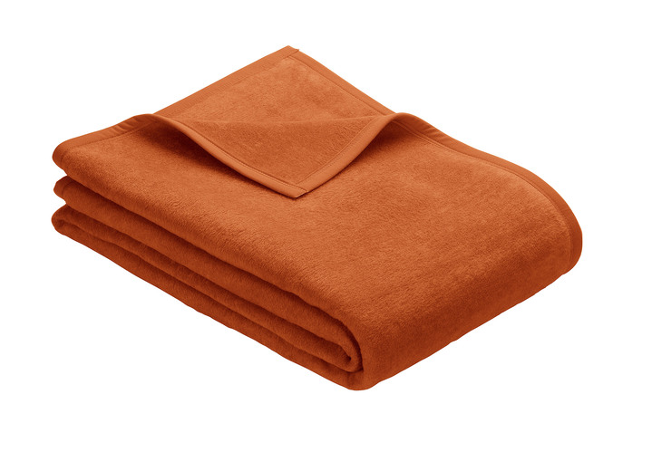 Decken - Schlafdecke auch extralang, in Größe 185 (Schlafdecke, 100x150 cm) bis 235 (Schlafdecke, 220x240 cm), in Farbe TERRA Ansicht 1