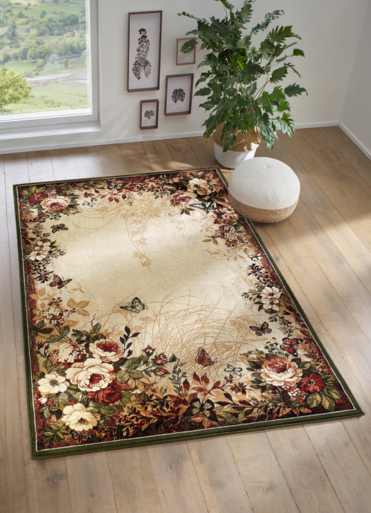 Klassisch - Brücken und Teppiche mit floralen Motiven, in Größe 111 (Brücke,60x110 cm) bis 282 (Teppich,200x290 cm), in Farbe BUNT Ansicht 1