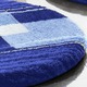 Badgarnituren - Badgarnitur mit rutschhemmender Rückseite – Farbe SAPHIR – Ansicht 6 Badgarnituren - Badgarnitur mit rutschhemmender Rückseite, in Größe 100 (Vorleger halbrund, 50/ 80 cm) bis 112 (WC-Deckelbezug, 47/ 50 cm), in Farbe TÜRKIS – Farbe SAPHIR – Ansicht 6