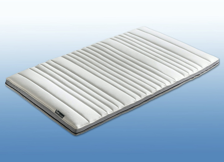 Matratzen & Bettrahmen - f.a.n. 7-Zonen-First-Class-Matratzentopper, in Größe 130 (80/200 cm) bis 138 (180/200 cm), in Farbe WEISS