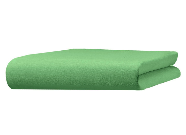 Spannbetttücher - irisette Mako-Jersey-Spannbetttuch, in Größe 131 (1 Spannbetttuch, 100/200 cm) bis 139 (1 Spannbetttuch, 190/200 cm), in Farbe BLAU Ansicht 3