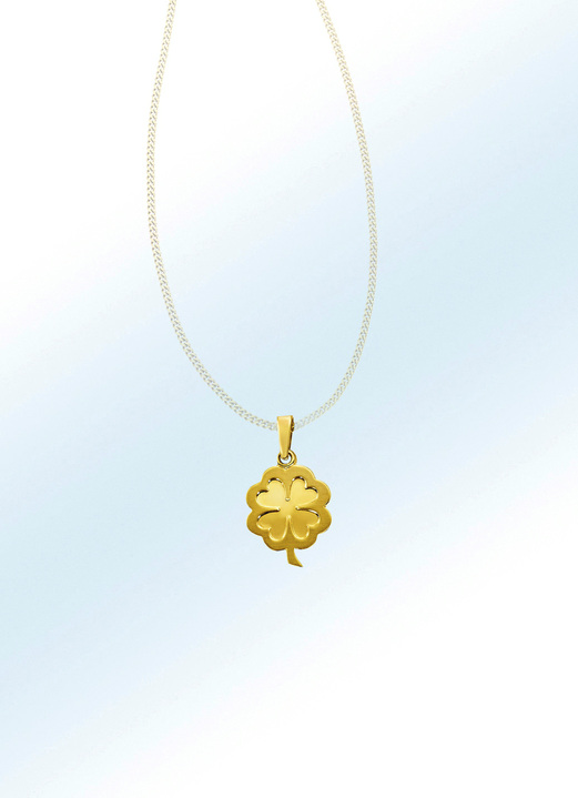 Kleeblatt Anhanger Damenschmuck Echt Gold Brigitte Hachenburg