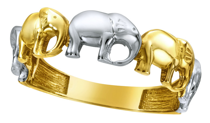 - Damenring in Bicolor, in Größe 160 bis 220, in Farbe  Ansicht 2