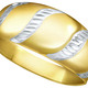 ohne Steine / mit Zirkonia - Damenring in Bicolor – Ansicht 2 ohne Steine / mit Zirkonia - Damenring in Bicolor, in Größe 160 bis 210, in Farbe  – Ansicht 2