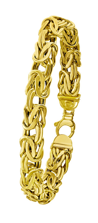 ohne Steine / mit Zirkonia - Königsketten-Armband aus Gold Ansicht 2 ohne Steine / mit Zirkonia - Königsketten-Armband aus Gold, in Farbe  Ansicht 2