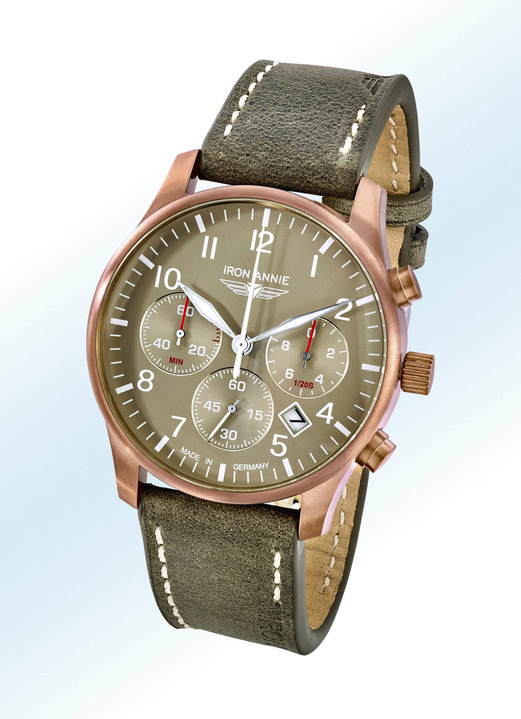 Sonstige Herrenuhren - Quartz-Herrenuhr der neuen Serie Iron Annie D-AQUI, in Farbe
