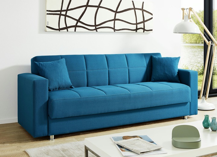 Schlafsofas - Klick-Klack-Sofa mit Dekokissen Ansicht 10 Schlafsofas - Klick-Klack-Sofa mit Dekokissen, in Farbe SCHWARZ Ansicht 10