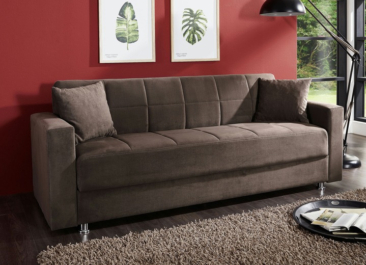 Schlafsofas - Klick-Klack-Sofa mit Dekokissen Ansicht 7 Schlafsofas - Klick-Klack-Sofa mit Dekokissen, in Farbe SCHWARZ Ansicht 7