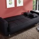 Schlafsofas - Klick-Klack-Sofa mit Dekokissen – Farbe SCHWARZ – Ansicht 2 Schlafsofas - Klick-Klack-Sofa mit Dekokissen, in Farbe SCHWARZ – Farbe SCHWARZ – Ansicht 2