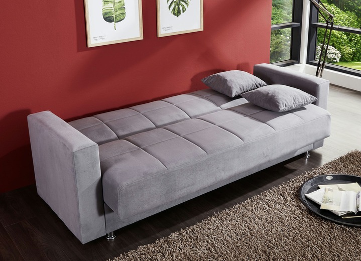 Schlafsofas - Klick-Klack-Sofa mit Dekokissen Ansicht 6 Schlafsofas - Klick-Klack-Sofa mit Dekokissen, in Farbe SCHWARZ Ansicht 6