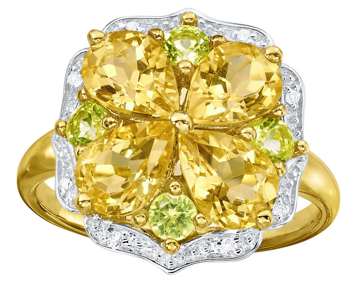 Ringe - Damenring im Blumen-Design, in Größe 160 bis 220, in Farbe  Ansicht 2