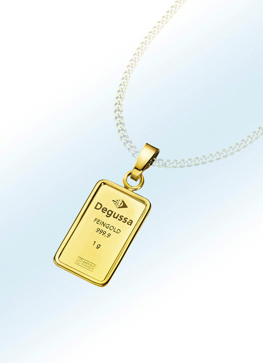 Feingoldbarren Anhanger Damenschmuck Echt Gold Brigitte Hachenburg
