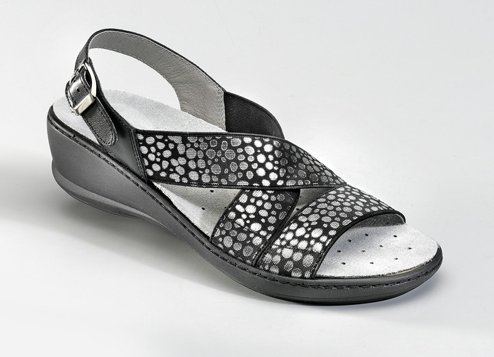 Gesunder Fuß - Sandalette in verschiedenen Farben, in Größe 036 bis 042, in Farbe SCHWARZ Ansicht 1