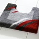 Badgarnituren - Besonders weiche Badgarnitur von Grund – Farbe ROT-GRAU – Ansicht 2 Badgarnituren - Besonders weiche Badgarnitur von Grund, in Größe 100 (Vorleger halbrd., 50/ 80 cm) bis 112 (WC-Deckelbezug, 47/ 50 cm), in Farbe BEERE – Farbe ROT-GRAU – Ansicht 2