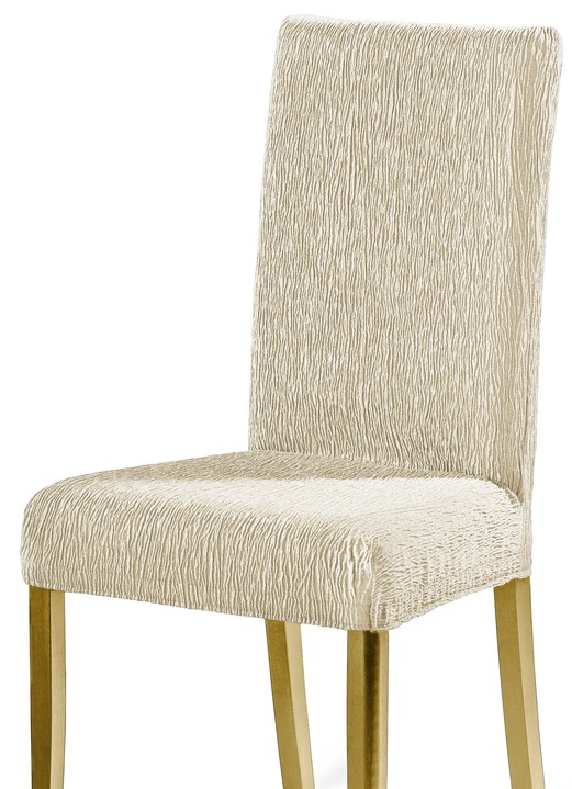 - Stuhlbezüge in beliebter Stretch-Qualität, in Größe 106 (Stuhlbezug) bis 112 (Stuhlbezug, 2er-Set), in Farbe NATUR Ansicht 1