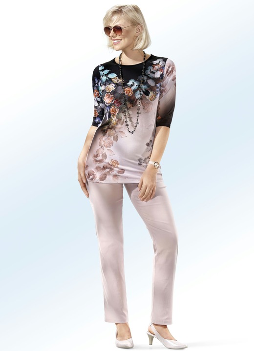 Damenmode - Hochelastische Hose Ansicht 2 Damenmode - Hochelastische Hose, in Größe 036 bis 058, in Farbe ROSENHOLZ Ansicht 2