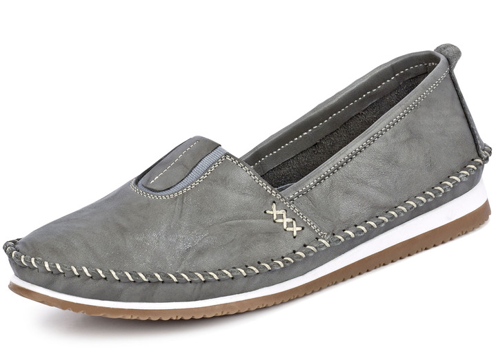 Slipper & Schnürschuhe - Andrea Conti, leichte Damen-Slipper, mit Gummizug, in Größe 036 bis 041, in Farbe WEISS Ansicht 9