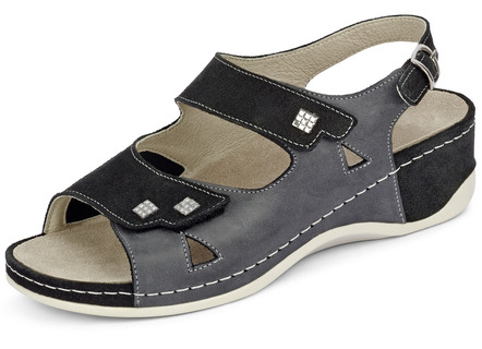 Mubb, bequeme Damen-Sandalen, Weite H, mit herausnehmbarem Fußbett