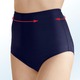 Bademode - Zweierpack Bikinihosen, hoch geschnitten, mit formendem Vorderfutter – Farbe 1X SCHWARZ, 1X MARINE – Ansicht 2 Bademode - Zweierpack Bikinihosen, hoch geschnitten, mit formendem Vorderfutter, in Größe 038 bis 054, in Farbe 1X SCHWARZ, 1X MARINE – Farbe 1X SCHWARZ, 1X MARINE – Ansicht 2
