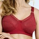 BHs - Miss Mary BH mit hohem Baumwollanteil, in Größe 080 bis 115, in Cup B, in Farbe ROT