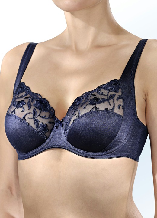 BHs - Felina Bügel-BH mit Stickereispitze, in Größe 075 bis 110, in Cup B, in Farbe WEISS Ansicht 4