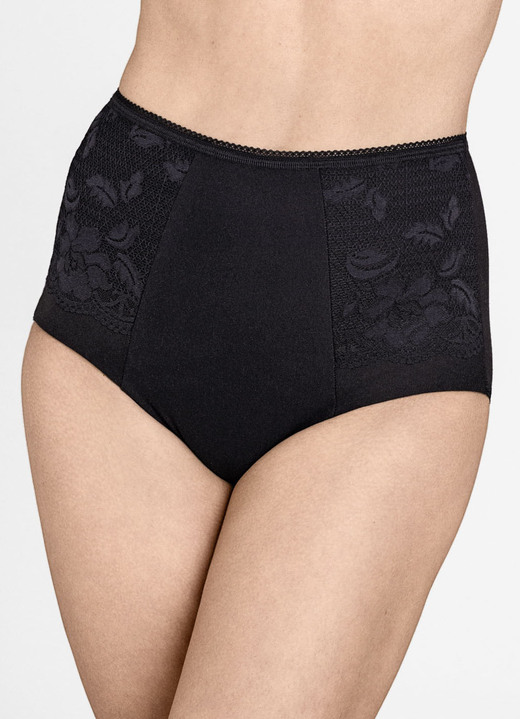 Slips - Miss Mary Miederhose mit Elastikspitze, in Größe 038 bis 054, in Farbe TÜRKISBLAU Ansicht 24