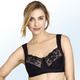 Soft-BH - Miss Mary BH mit elastischen Spitzeneinsätzen – Farbe SCHWARZ – Ansicht 3 Soft-BH - Miss Mary BH mit elastischen Spitzeneinsätzen, in Größe 080 bis 120, in Cup E, in Farbe BEIGE – Farbe SCHWARZ – Ansicht 3