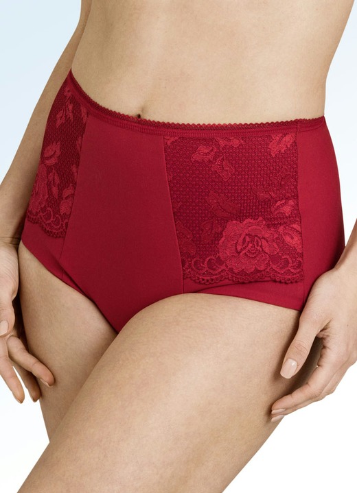 Slips - Miss Mary Miederhose mit Elastikspitze Ansicht 18 Slips - Miss Mary Miederhose mit Elastikspitze, in Größe 038 bis 054, in Farbe WEISS Ansicht 18