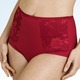 Slips - Miss Mary Miederhose mit Elastikspitze – Farbe ROT – Ansicht 4 Slips - Miss Mary Miederhose mit Elastikspitze, in Größe 038 bis 054, in Farbe WEISS – Farbe ROT – Ansicht 4
