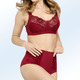 Slips - Miss Mary Miederhose mit Elastikspitze – Farbe ROT – Ansicht 3 Slips - Miss Mary Miederhose mit Elastikspitze, in Größe 038 bis 054, in Farbe WEISS – Farbe ROT – Ansicht 3