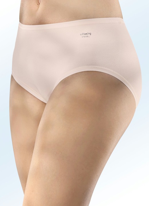 Slips - Speidel Dreierpack Slips mit flachen, elastischen Abschlüssen, in Größe 038 bis 050, in Farbe SCHWARZ Ansicht 9