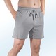 Nachtwäsche - Zweierpack Schlaf- und Freizeithosen kurz mit Durchzugsband, in Größe 046 bis 062, in Farbe 1X SCHWARZ, 1X GRAFIT – Farbe 1X MARINE, 1X GRAU MELIERT – Ansicht 2